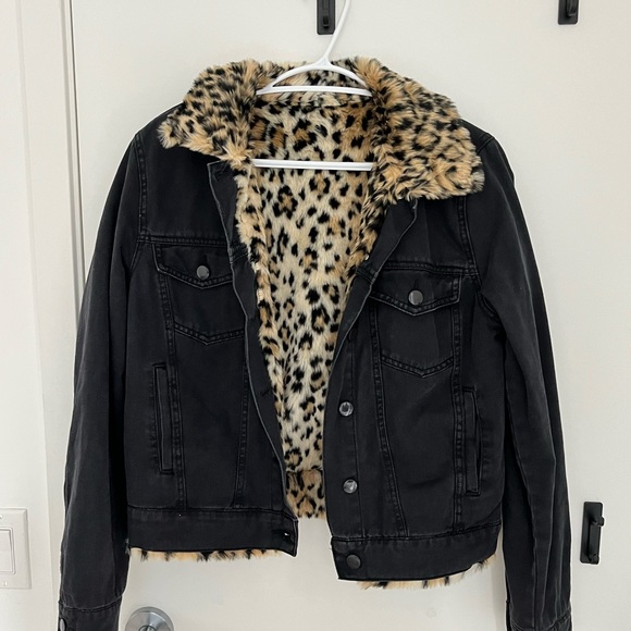Cheetah Jean Jacket - Picture 2 of 3